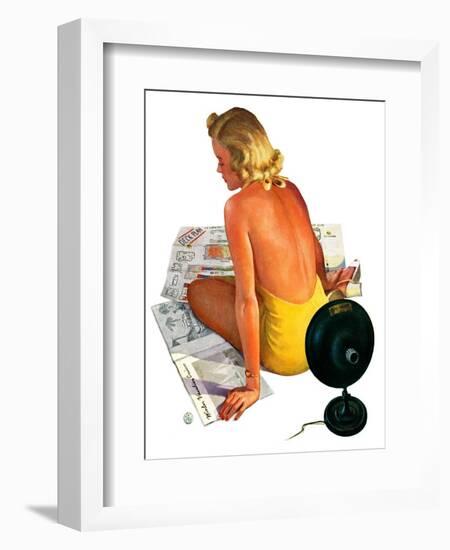 "Sunlamp,"March 4, 1939-Robert P. Archer-Framed Giclee Print