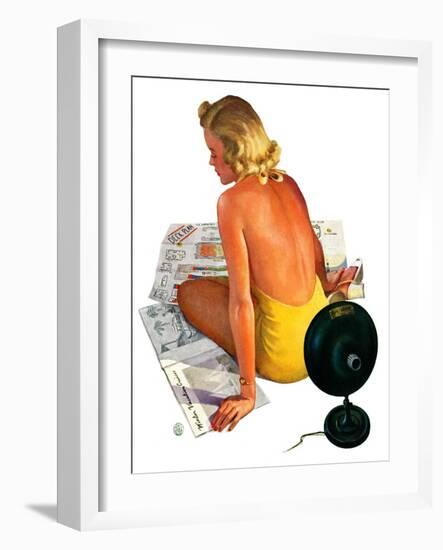 "Sunlamp,"March 4, 1939-Robert P. Archer-Framed Giclee Print