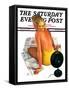 "Sunlamp," Saturday Evening Post Cover, March 4, 1939-Robert P. Archer-Framed Stretched Canvas