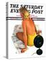 "Sunlamp," Saturday Evening Post Cover, March 4, 1939-Robert P. Archer-Stretched Canvas