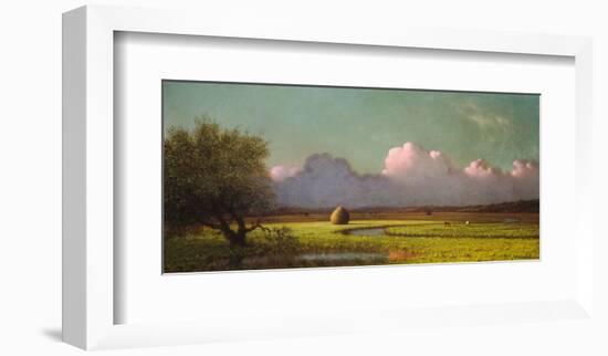 Sunlight and Shadow: The Newbury Marshes, c. 1871/1875-Martin Johnson Heade-Framed Art Print