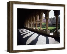 Sunlight and Shadows, Cloisters, Monreale, Palermo, Sicily, Italy, Mediterranean, Europe-Oliviero Olivieri-Framed Photographic Print