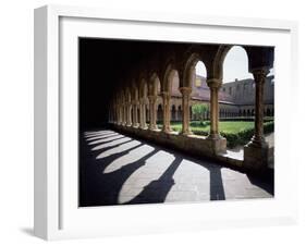 Sunlight and Shadows, Cloisters, Monreale, Palermo, Sicily, Italy, Mediterranean, Europe-Oliviero Olivieri-Framed Photographic Print