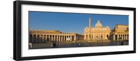 Sunlight Falling on a Basilica, St. Peter's Basilica, St. Peter's Square, Vatican City, Rome, La...-null-Framed Photographic Print