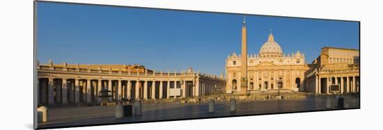 Sunlight Falling on a Basilica, St. Peter's Basilica, St. Peter's Square, Vatican City, Rome, La...-null-Mounted Photographic Print
