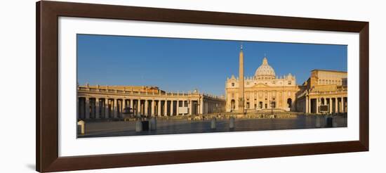 Sunlight Falling on a Basilica, St. Peter's Basilica, St. Peter's Square, Vatican City, Rome, La...-null-Framed Photographic Print