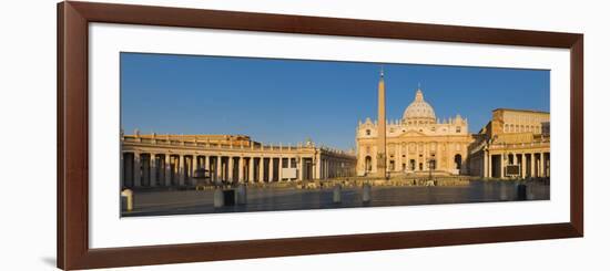 Sunlight Falling on a Basilica, St. Peter's Basilica, St. Peter's Square, Vatican City, Rome, La...-null-Framed Photographic Print