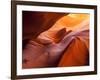 Sunlight Filters Down Carved Red Sandstone Walls of Lower Antelope Canyon, Page, Arizona, Usa-Paul Souders-Framed Photographic Print