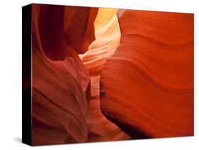 Sunlight Filters Down Carved Red Sandstone Walls of Lower Antelope Canyon, Page, Arizona, Usa-Paul Souders-Stretched Canvas