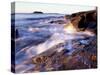 Sunlight Hits the Waves, Schoodic Peninsula, Maine, USA-Jerry & Marcy Monkman-Stretched Canvas