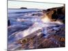 Sunlight Hits the Waves, Schoodic Peninsula, Maine, USA-Jerry & Marcy Monkman-Mounted Photographic Print