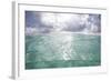 Sunlight Illuminates the Turquoise Water in Turneffe Atoll, Belize-Stocktrek Images-Framed Photographic Print