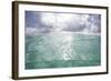 Sunlight Illuminates the Turquoise Water in Turneffe Atoll, Belize-Stocktrek Images-Framed Photographic Print