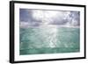 Sunlight Illuminates the Turquoise Water in Turneffe Atoll, Belize-Stocktrek Images-Framed Photographic Print