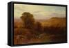 Sunlight Lingering on the Autumn Woods-George Vicat Cole-Framed Stretched Canvas