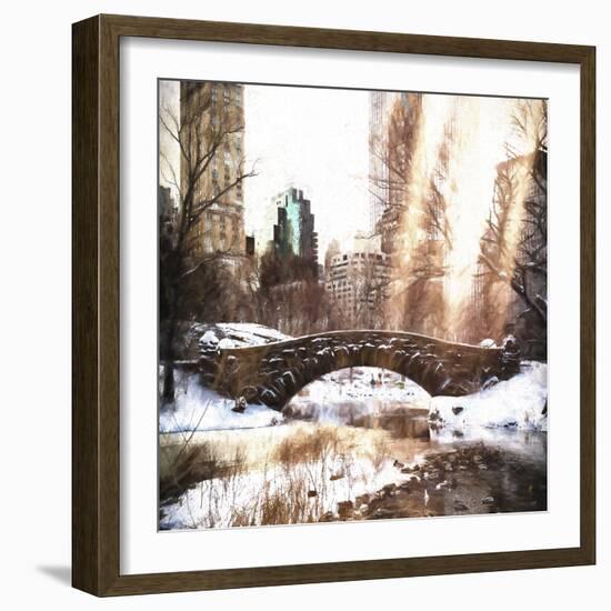 Sunlight on Central Park-Philippe Hugonnard-Framed Giclee Print