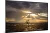 Sunlight on Desert Landscape in USA-Jody Miller-Mounted Premium Photographic Print
