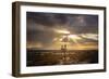 Sunlight on Desert Landscape in USA-Jody Miller-Framed Photographic Print