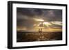 Sunlight on Desert Landscape in USA-Jody Miller-Framed Photographic Print