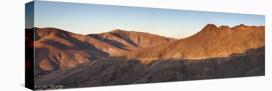 Sunlight on Mountains Viewed from Degollada De Los Granadillos, Betancuria Massif-null-Stretched Canvas