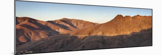 Sunlight on Mountains Viewed from Degollada De Los Granadillos, Betancuria Massif-null-Mounted Photographic Print