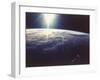 Sunlight over Earth Taken from Space Shuttle Discovery VIII Mission-null-Framed Photographic Print