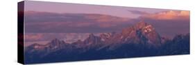 Sunlight over the Mountain Range, Grand Teton National Park, Wyoming, USA-null-Stretched Canvas