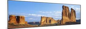 Sunlight over Varied Rock Formations, Courthouse Towers, Arches National Park, Utah, USA-Scott T. Smith-Mounted Photographic Print