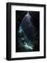 Sunlight Pours into a Submerged Cavern on a Reef in the Solomon Islands-Stocktrek Images-Framed Photographic Print