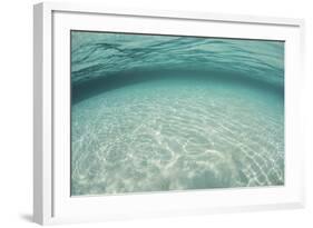 Sunlight Ripples across a Shallow Sand Flat in Indonesia-Stocktrek Images-Framed Photographic Print