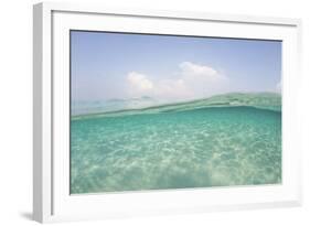 Sunlight Ripples across a Shallow Sand Flat in Indonesia-Stocktrek Images-Framed Photographic Print