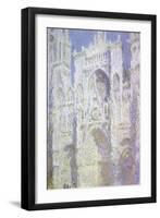 Sunlight, Rouen Cathedral: West Facade-Claude Monet-Framed Premium Giclee Print