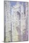 Sunlight, Rouen Cathedral: West Facade-Claude Monet-Mounted Premium Giclee Print