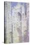 Sunlight, Rouen Cathedral: West Facade-Claude Monet-Stretched Canvas