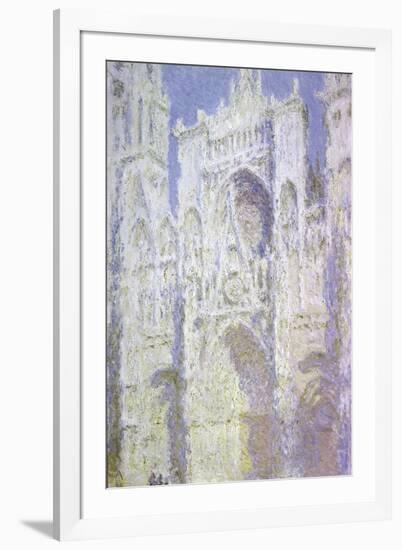 Sunlight, Rouen Cathedral: West Facade-Claude Monet-Framed Giclee Print