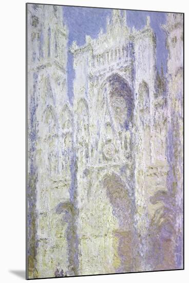 Sunlight, Rouen Cathedral: West Facade-Claude Monet-Mounted Giclee Print