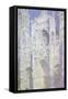 Sunlight, Rouen Cathedral: West Facade-Claude Monet-Framed Stretched Canvas