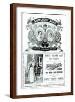 Sunlight Soap Advertisement, from The Illustrated London News Diamond Jubilee Number, 1897-null-Framed Giclee Print