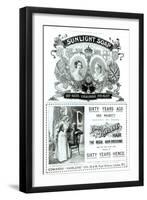 Sunlight Soap Advertisement, from The Illustrated London News Diamond Jubilee Number, 1897-null-Framed Giclee Print