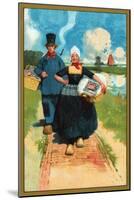 Sunlight Soap - Dutch Couple-null-Mounted Art Print