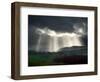 Sunlight Streaks onto Emerald Fields with Trees and Livestock-Tommy Martin-Framed Photographic Print