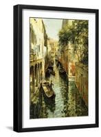 Sunlight: the Rio Sant'aponal, Venice, (Oil on Canvas)-Louis Aston Knight-Framed Giclee Print