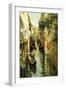 Sunlight: the Rio Sant'aponal, Venice, (Oil on Canvas)-Louis Aston Knight-Framed Giclee Print