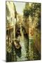 Sunlight: the Rio Sant'aponal, Venice, (Oil on Canvas)-Louis Aston Knight-Mounted Giclee Print