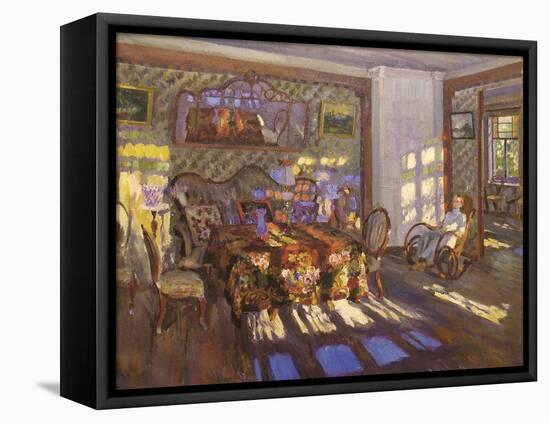 Sunlight Through Coloured Glass Windows, 1916-Sergei Arsenyevich Vinogradov-Framed Stretched Canvas