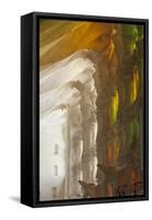 Sunlight Through Stained Glass, Sagrada Familia, Barcelona, Catalunya, Spain, Europe-James Emmerson-Framed Stretched Canvas