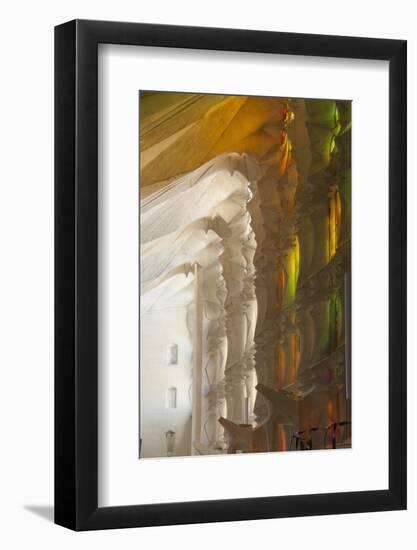 Sunlight Through Stained Glass, Sagrada Familia, Barcelona, Catalunya, Spain, Europe-James Emmerson-Framed Photographic Print