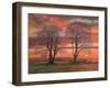Sunlight through trees,  pastel-Margo Starkey-Framed Giclee Print