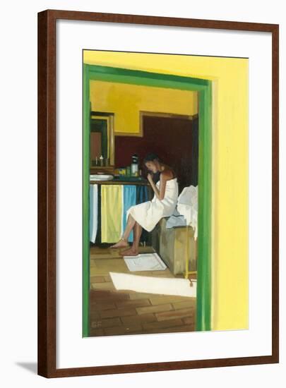 Sunlight Umbrian Farmhouse-Gillian Furlong-Framed Giclee Print
