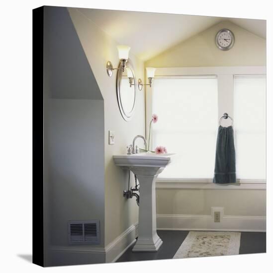Sunlit Bathroom-null-Stretched Canvas